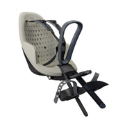 Thule Yepp 2 Mini fietszitje met schokabsorberend schuim voor jonge kinderen, geschikt voor veilige en comfortabele ritten.