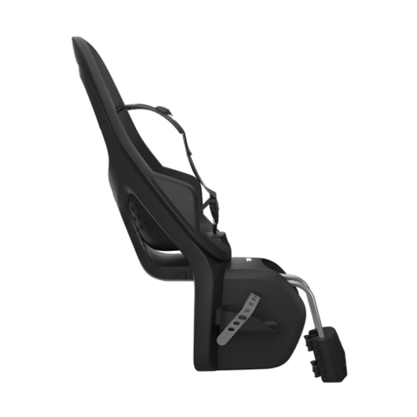 Thule Yepp 2 Maxi achterzitje voor fiets, framebevestiging met quick release, geschikt voor kinderfietsstoeltjes.