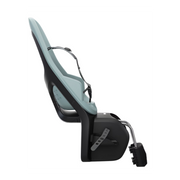 Thule Yepp 2 Maxi Achterfietsstoeltje met Quick Release bevestiging, geschikt voor kinderzitje op de fiets, zwart frame.