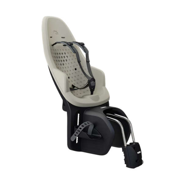 Thule Yepp 2 Maxi achterzitje voor fiets, framebevestiging met quick release, geschikt voor kinderfietszitje, zwart