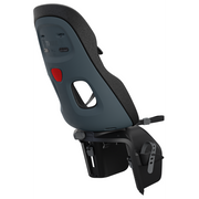 Lichtgewicht Thule Yepp Nexxt 2 Maxi fietszitje achterop met drager, geschikt voor kinderfiets, zwart en comfortabel.