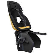Lichte Thule Yepp Nexxt 2 Maxi achterzitje voor fiets, geschikt voor achterdrager, comfortabel en veilig voor kinderen.