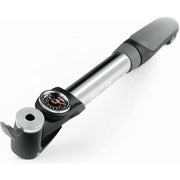 SKS Injex Control minipomp met aluminium en PVC, inclusief manometer, voor het oppompen van fietsbanden.