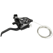 Shimano ST-EF500 7-speed schakel- en remhendel rechts, zwart, met twee vingers voor soepel schakelen en remmen.