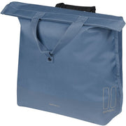 Basil Mara Evo 17-19 liter fietstas voor enkel, MIK hooks, zwart, waterdichte fietsshopper voor dagelijks gebruik