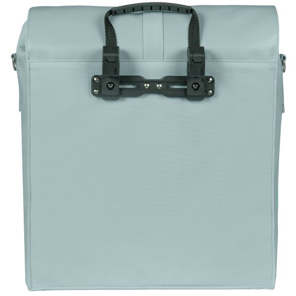 Basil Urban Load Pro fietstas enkel 19-24 liter met MIK hooks, zwarte tas voor op de fiets, ideale fietstas voor dagelijks gebruik