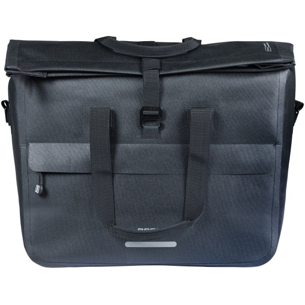 Basil Urban Dry Neo 23-26 liter fietstas enkel met waterdichte stof en MIK-haak voor op kantoor of stadsfiets