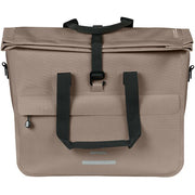 Basil Urban Dry Neo enkel fietstas met Kantoortas MIK hooks, waterdicht en geschikt voor 23-26 liter bagage, zwart kunststof.