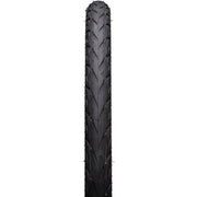 Zwarte 28-inch Continental Contact Plus City Safetyplus breaker buitenband voor stadsfietsen, stevige en betrouwbare fietsbaan