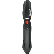 Zwart SKS dashboard voorspatbord van PVC voor 26/27,5 inch fietsen, beschermt tegen modder en water tijdens het fietsen.
