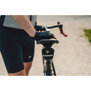 Topeak Aero Wp Clip zadeltas bevestigd aan fietsframe, zwart, waterdicht en aerodynamisch ontwerp voor fietstassen