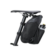 Topeak Mondopack Hydro zadeltas met waterdichte ritssluiting en verstelbare riemen voor fietsreizen.