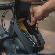 Topeak Bento Pack fietsetuimtas met verstelbare riemen en rits, geschikt voor fietsframes en eenvoudig te bevestigen.