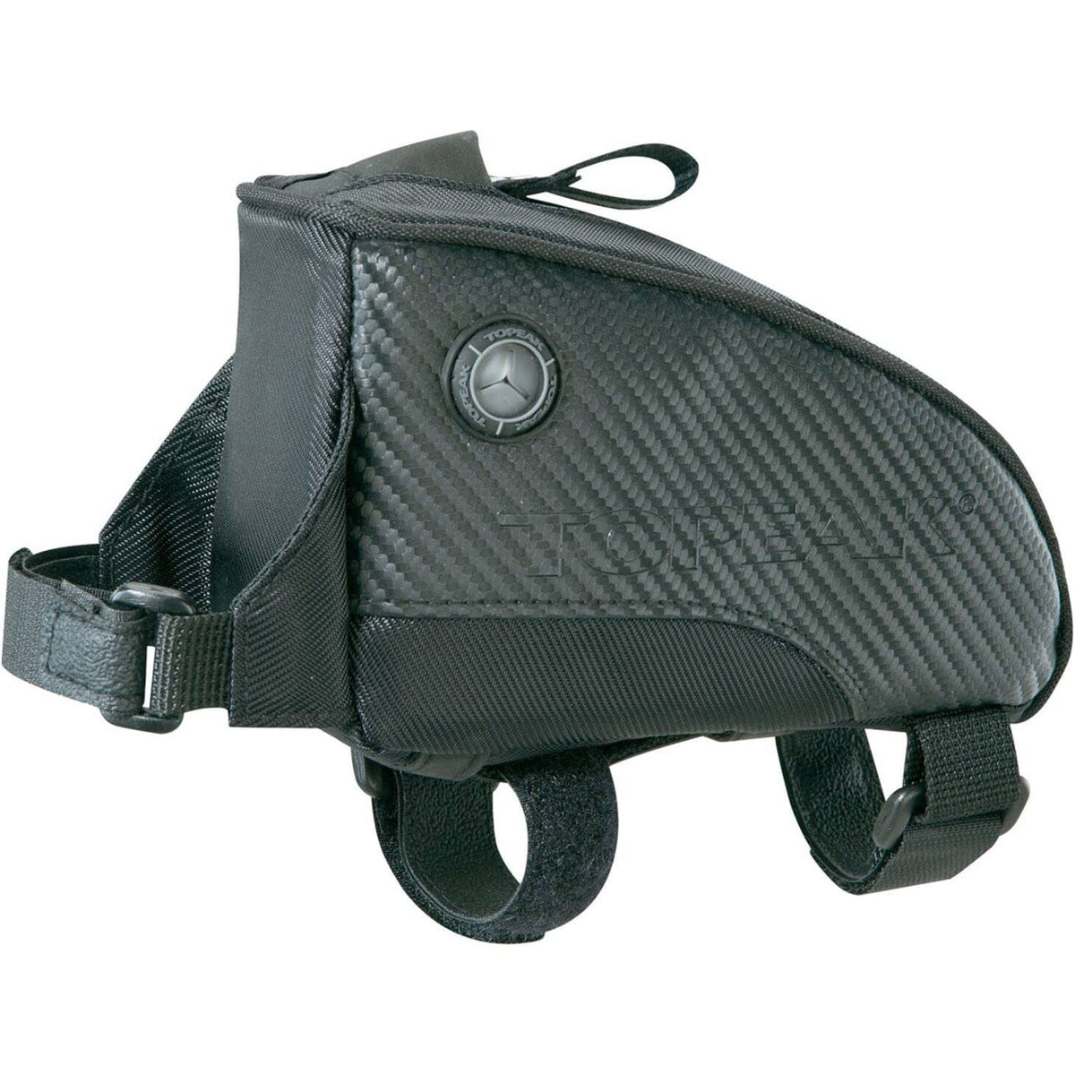 Topeak Fuel Tank bikepacking tas bevestigd aan fietsframe, zwart, waterdicht en stevig voor avontuurlijk fietsgebruik