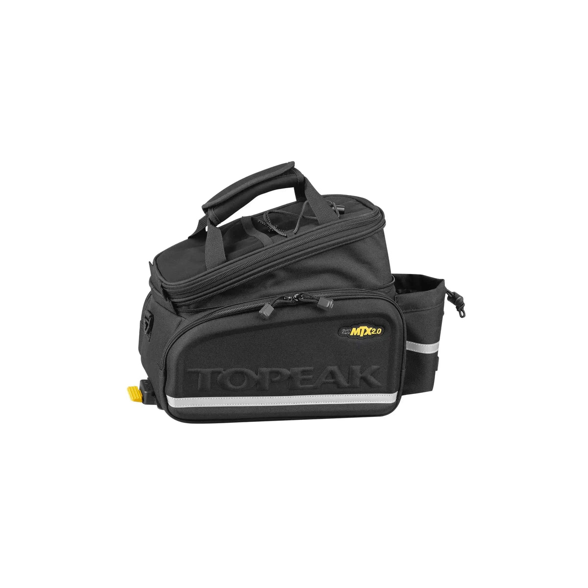 Topeak Dragertas MTX TrunkBag DX 2.0 fietstas met bevestigingsriemen en waterdichte afwerking voor achterop de fiets.