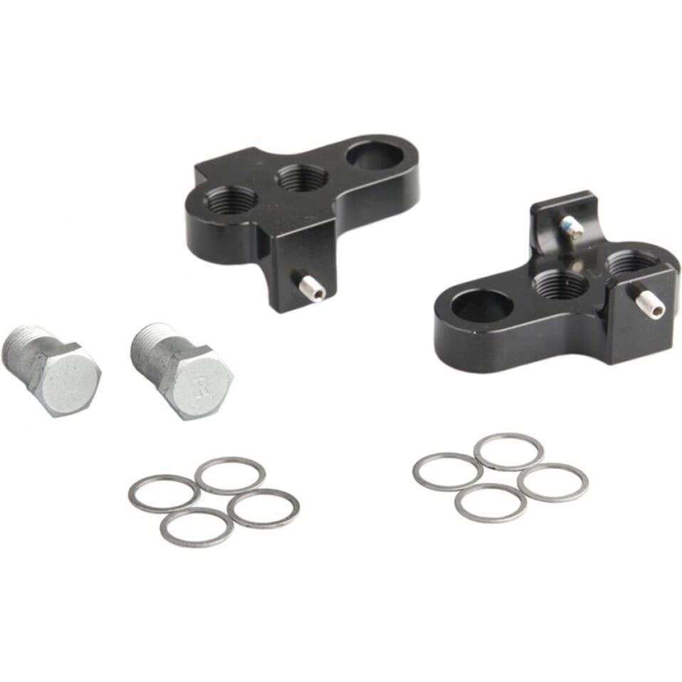 Zwart Mirage T6 aluminium crankdeel met roestvrijstalen bouten, geschikt voor fietsvergroting en reparatie.