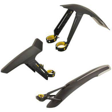 Topeak spatbordenset Defender XC1+XC11 voor 29 inch mountainbikes, beschermende kunststof spatborden met montagegaten