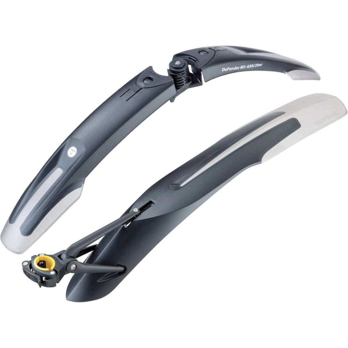 Topeak Defender M1/XC 29 inch spatbordenset voor mountainbikes, beschermt tegen modder en water tijdens ritten.