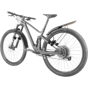 Topeak voorspatbord voor Tetrafender M1 MTB, flexibel zwart plastic beschermstuk tegen water en modder, bevestigingsmateriaal zichtbaar
