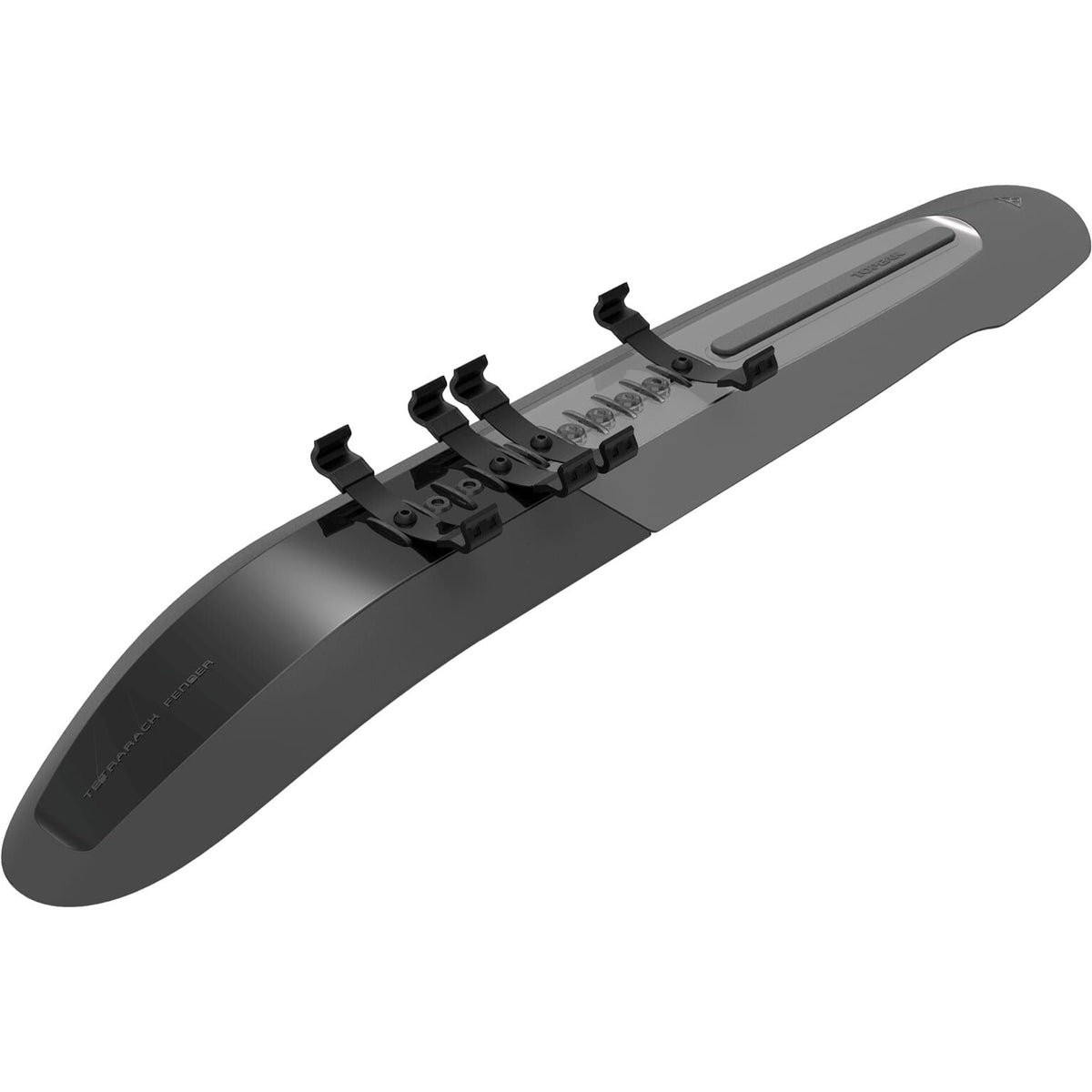 Achterspatbord van Topeak Tetrarack Fender M2, robuust achterspatbord voor fiets, zwart kunststof met bevestigingsbeugels