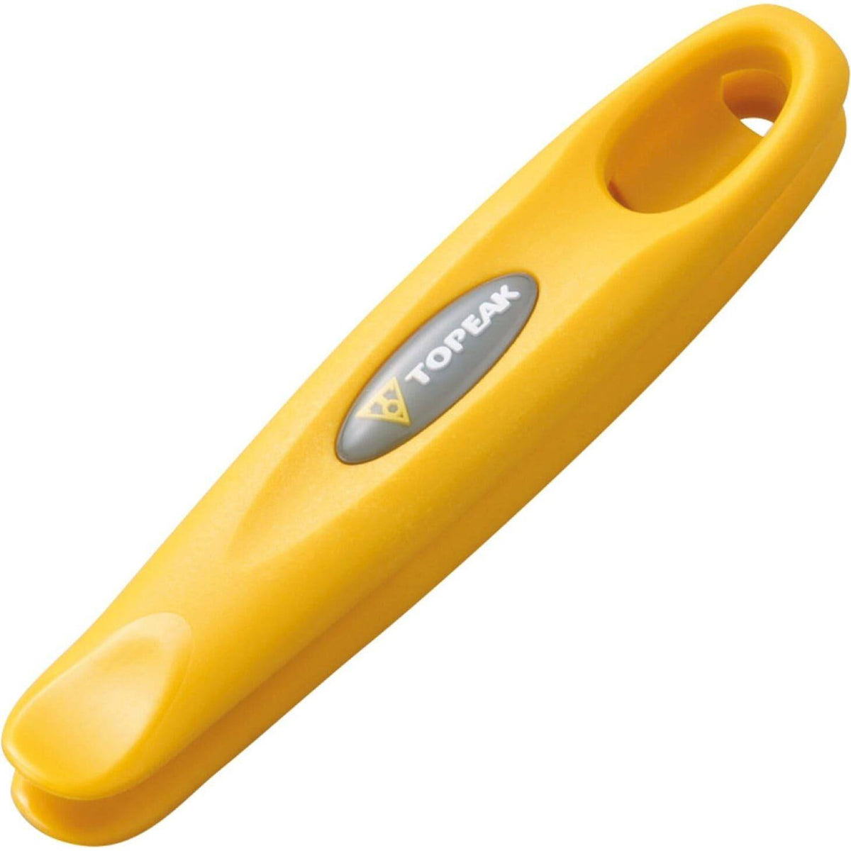 Set Topeak bandenlichters 1.1, compacte en duurzame bandenlichters voor fietsbanden, zwart kleur, in gebruik op een fiets.