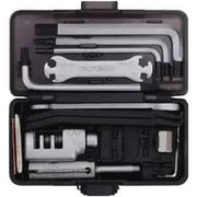 Topeak Survival Gear Box+ gereedschapskoffer met houder voor fietsreparaties en accessoires, stevig en compact design