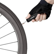 Topeak Tubi Cartridge Roadie tubeless reparatieset voor racefietsen en gravelbikes, inclusief cartridges en gereedschap.