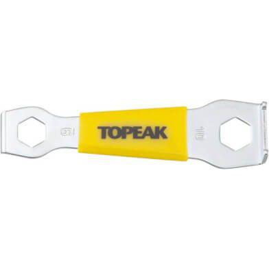 Topeak bladbout sleutelhanger met gereedschap voor fietsen, zwart metalen ontwerp, compact en handig voor reparaties