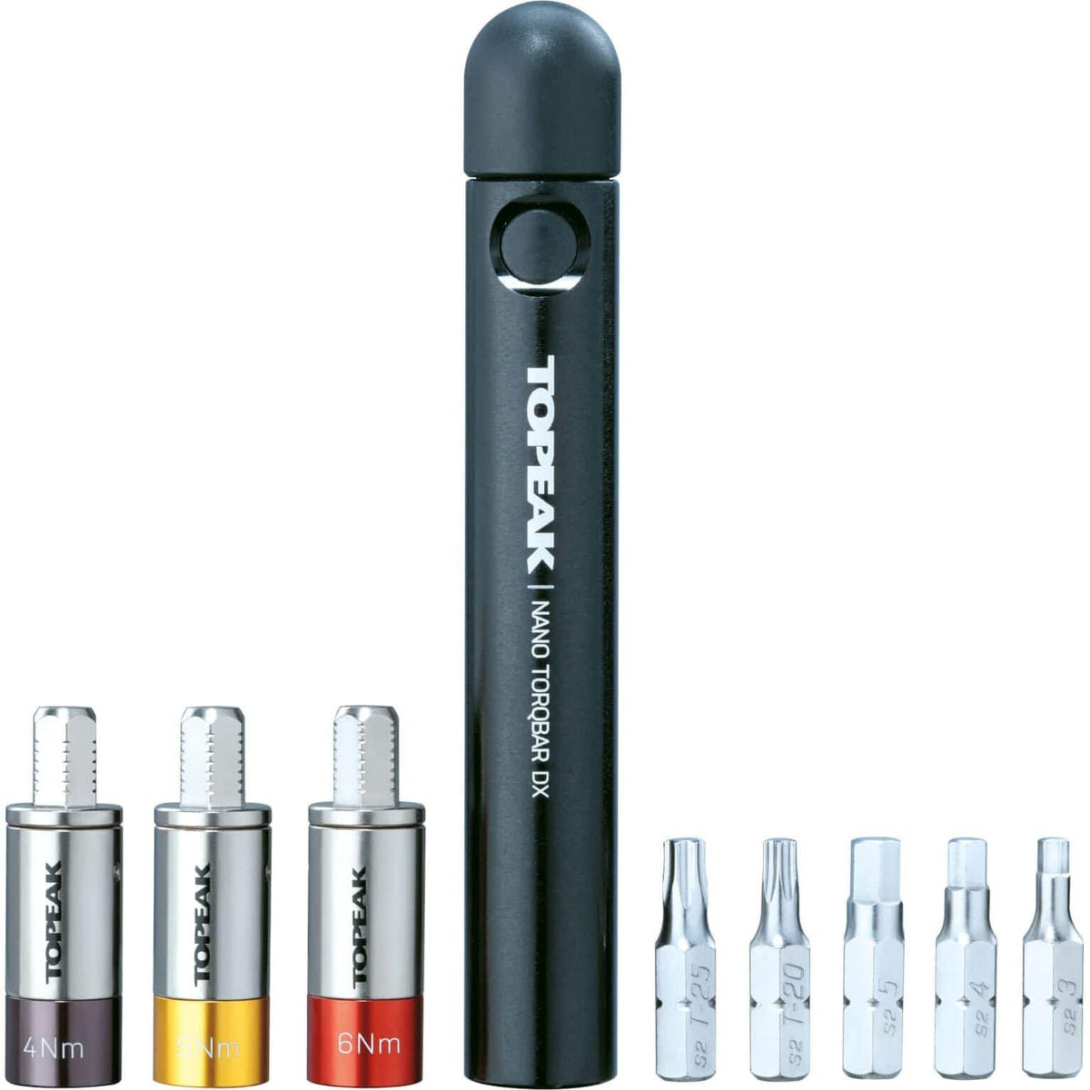 Topeak Momentsleutel Nano Torqbar DX, handgereedschap voor nauwkeurig inbussleutels, met compacte en ergonomische ontwerp.