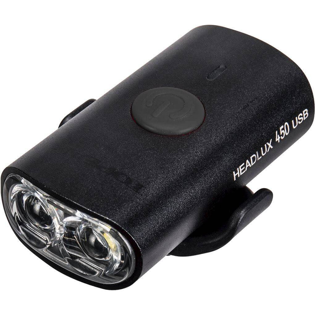 Topeak Helm Led Headlux 450 Usb Zwart - Le Coq Wielerartikelen
