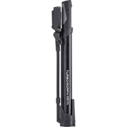 Topeak Minipomp Turbo Morph Digital, compacte fietspomp met digitale manometer en uitschuifbare slangaansluiting.