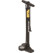 Topeak Joeblow Urban Ex vloerpomp met digitale manometer en stevige handvat voor fietsbanden.