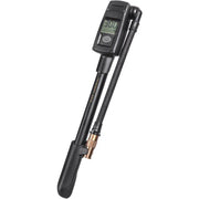 Topeak Minipomp Pocket Shock Digital, compacte fietspomp voor schokdempers met digitale drukmeter in zwart en rood