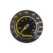Topeak Joeblow Sport 2Stage vloerpomp met handige hendels en digitale drukmeter voor fietsbanden, zwart en rood design