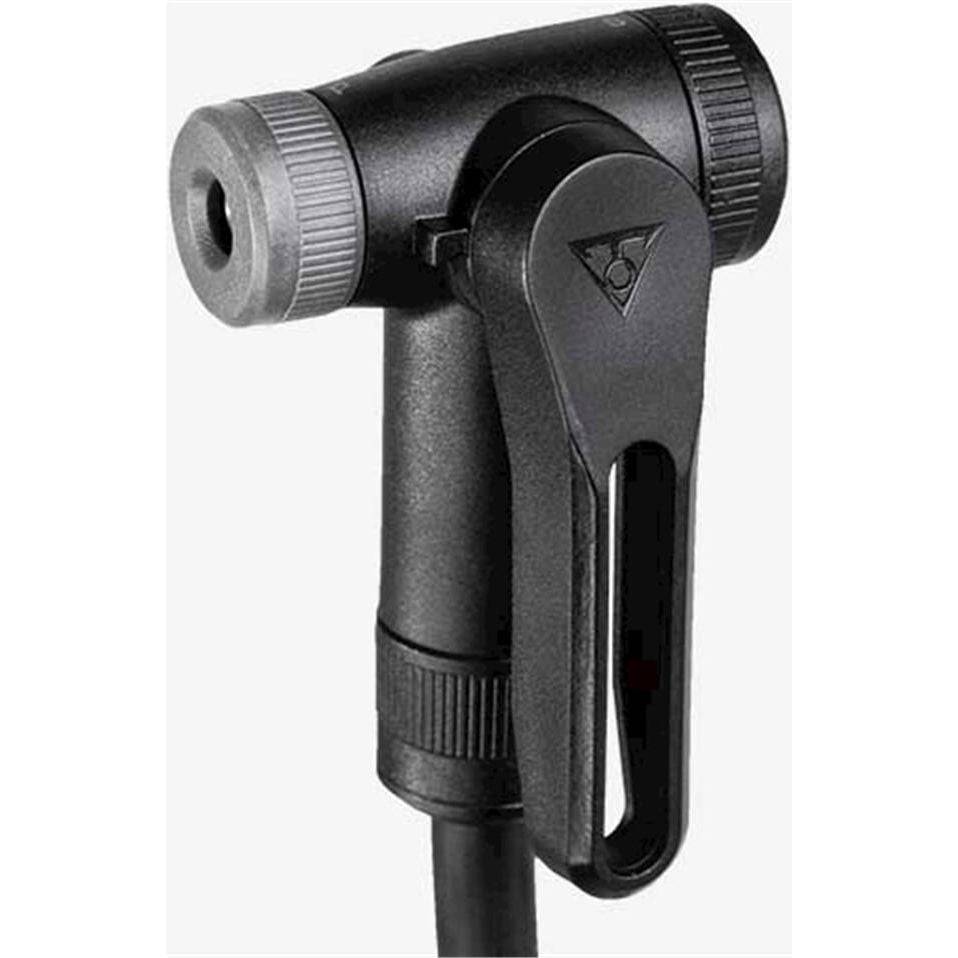 Topeak Twinhead Joe Blow Sport III pomponderdelen zonder slang, geschikt voor fietspompen, zwart en compact ontwerp