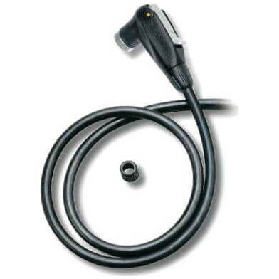 Topeak Smarthead en pompslang voor fietsbanden, compatibel met verschillende ventielen, geschikt voor fietspompen.