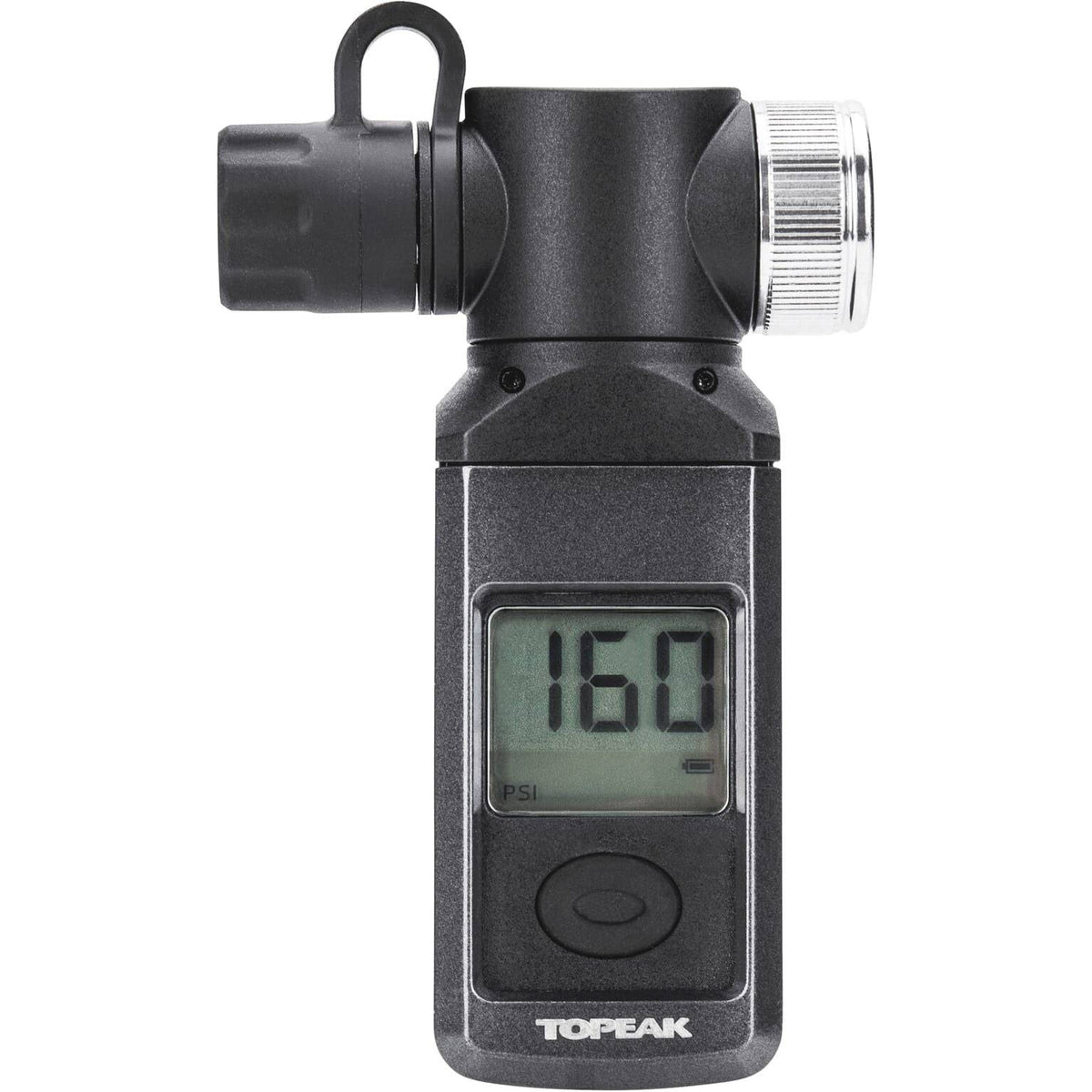 Topeak digitale bandenspanningsmeter voor fietsbanden, shuttle gauge, nauwkeurige drukmeting met digitale display.