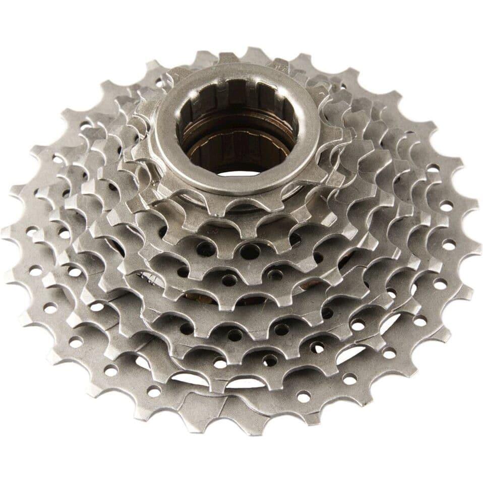 Primax E 9-speed cassette freewheel, geschikt voor fiets, zwart met 9 versnellingen, zichtbaar op de afbeelding