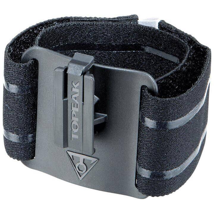 Topeak Ridecase armband voor stuuraccessoires, zwart met verstelbare band, geschikt voor fietsaccessoires en gadgets