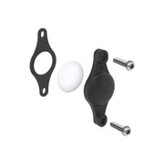 Topeak bidonhouder montagesysteem voor Airtag, geschikt voor fietscages en accessoires, zwart kunststof materiaal.