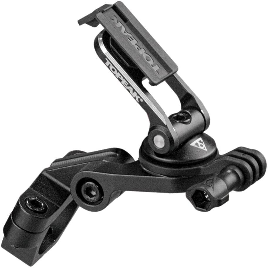 Topeak Ridecase Omni stuuraccessoire met houder voor motorfietsen, zwart, compatibel met verschillende smartphones