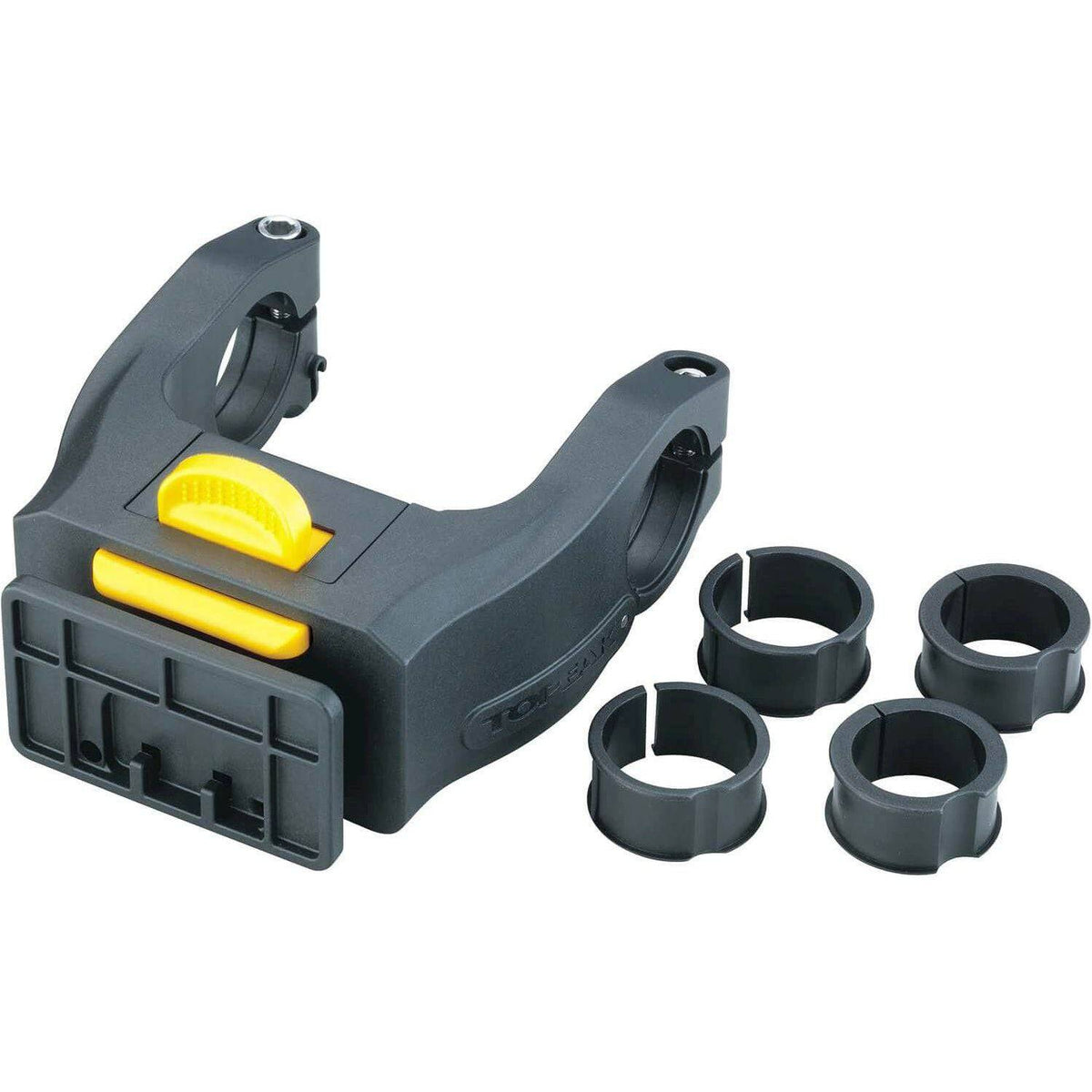 Topeak Houder Fixer 8E voor fietsmanden en fietskratten, bevestigingsaccessoire voor veilige montage op de fiets.
