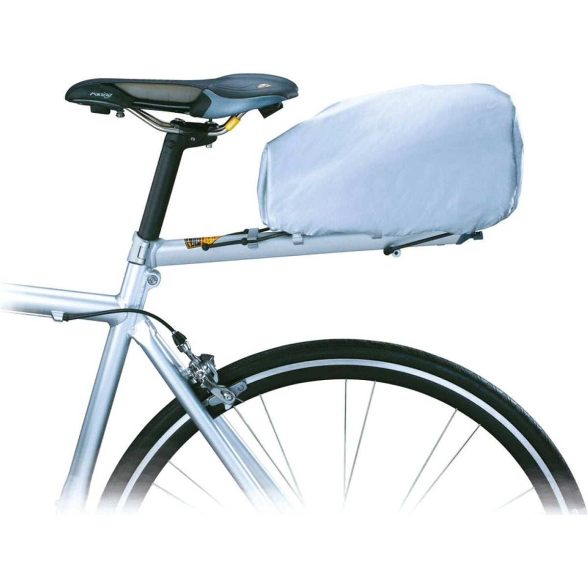 Topeak Regenhoes Rx Dragertas Ex, waterdichte tasaccessoires voor fietstassen, zwart en stevig materiaal zichtbaar in de afbeelding