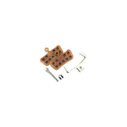 Sram Remblok Trail/Guide Metal Set A 2 voor mountainbike, natuurlijke remblokken met metalen samenstelling, zichtbaar in de afbeelding.
