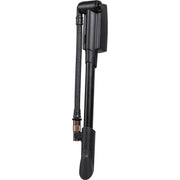 Topeak Minipomp Pocket Shock Digital, compacte fietspomp met digitale drukmeter voor shockvering en banden.