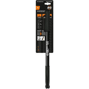 SKS Vx minipomp van kunststof met duokop voor gemakkelijk oppompen van banden, compact en lichtgewicht design.