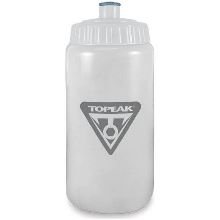 Topeak bidon biobased, bidon voor water of sportvoeding, groene kunststof met sluitdop, geschikt voor fietsers.
