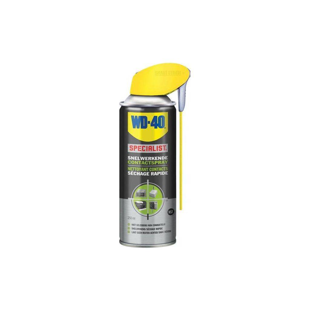Wd-40 Specialist contactreinigerspray 250 ml voor niet-geleidend contactreiniger, geschikt voor fietsreiniging en onderhoud