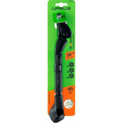Ursus King verstelbare zijstandaard met brede bevestigingsplaat voor 24-28 inch fietsen, zwart en stevig.