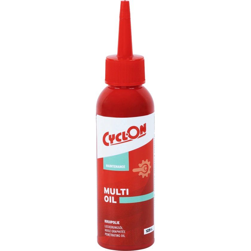 CyclOn Multi Oil Kruipolie in een spuitfles, geschikt voor onderhoud en smering van machines en bewegende delen.
